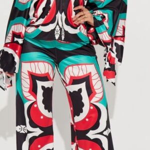 Vibrant Multicolor Patterned Jumpsuit
